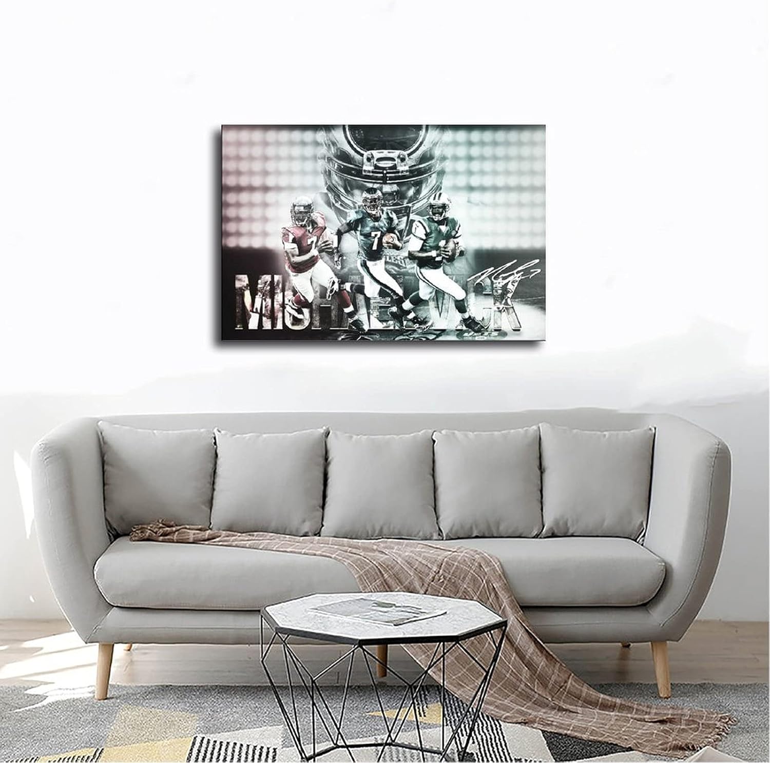 YANGGUANG Pósteres de Michael Vick para retrato, arte en lienzo para dormitorio, decoración de pared, oficina, dormitorio, habitación, regalo, sin