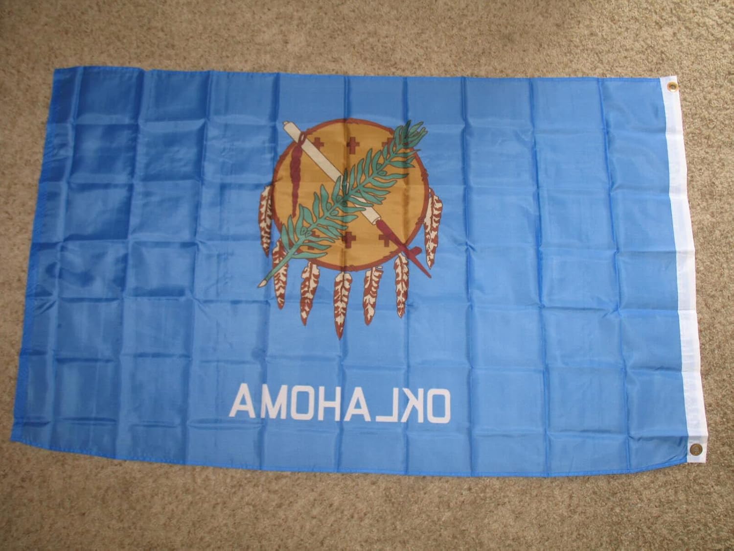 Premium Lot 20 3×5 State of Oklahoma Polyester Flag 3’x5′