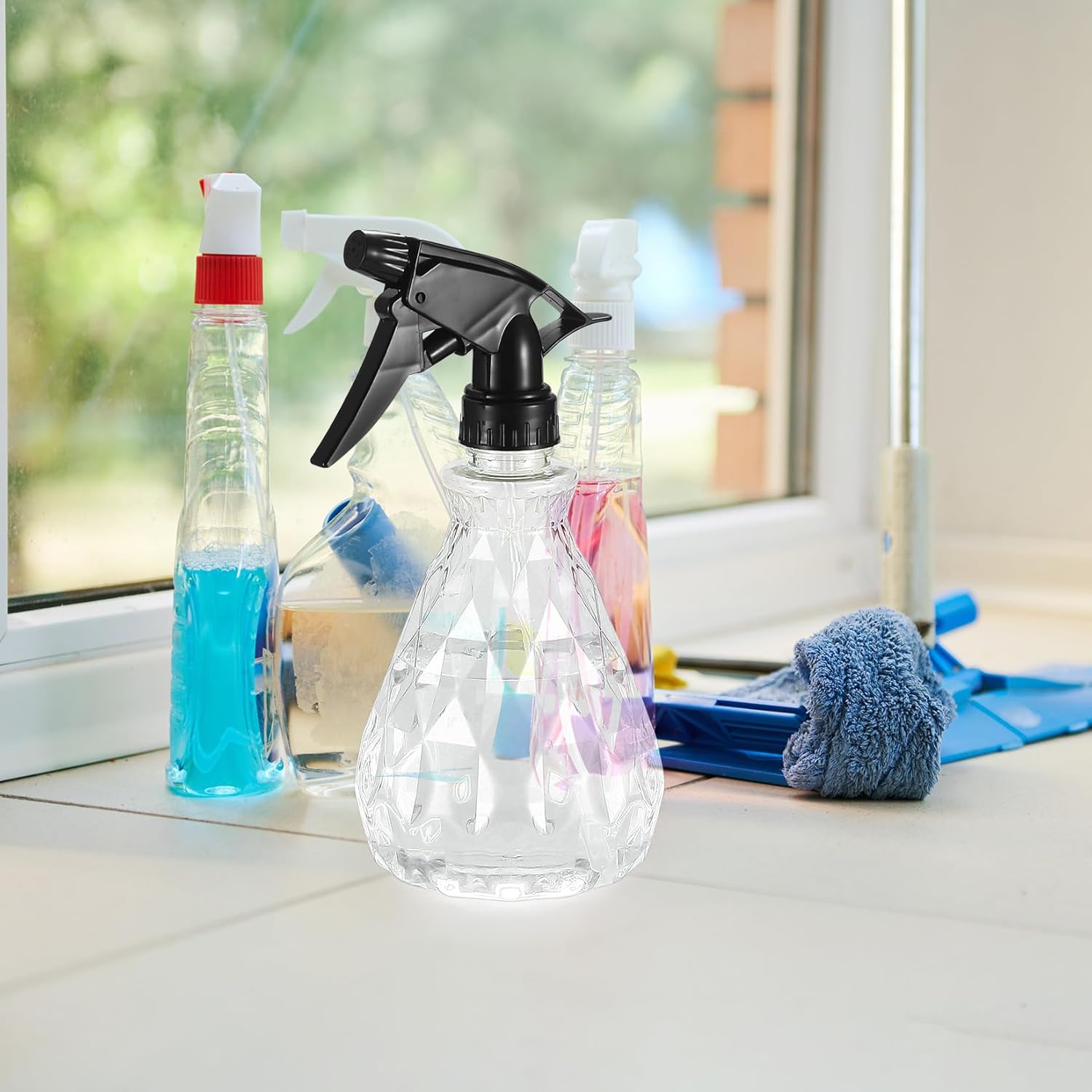 2 botellas de pulverización, 16.9 fl oz17 onzas, botellas de pulverización de agua de niebla fina, botellas de plástico vacías ajustables