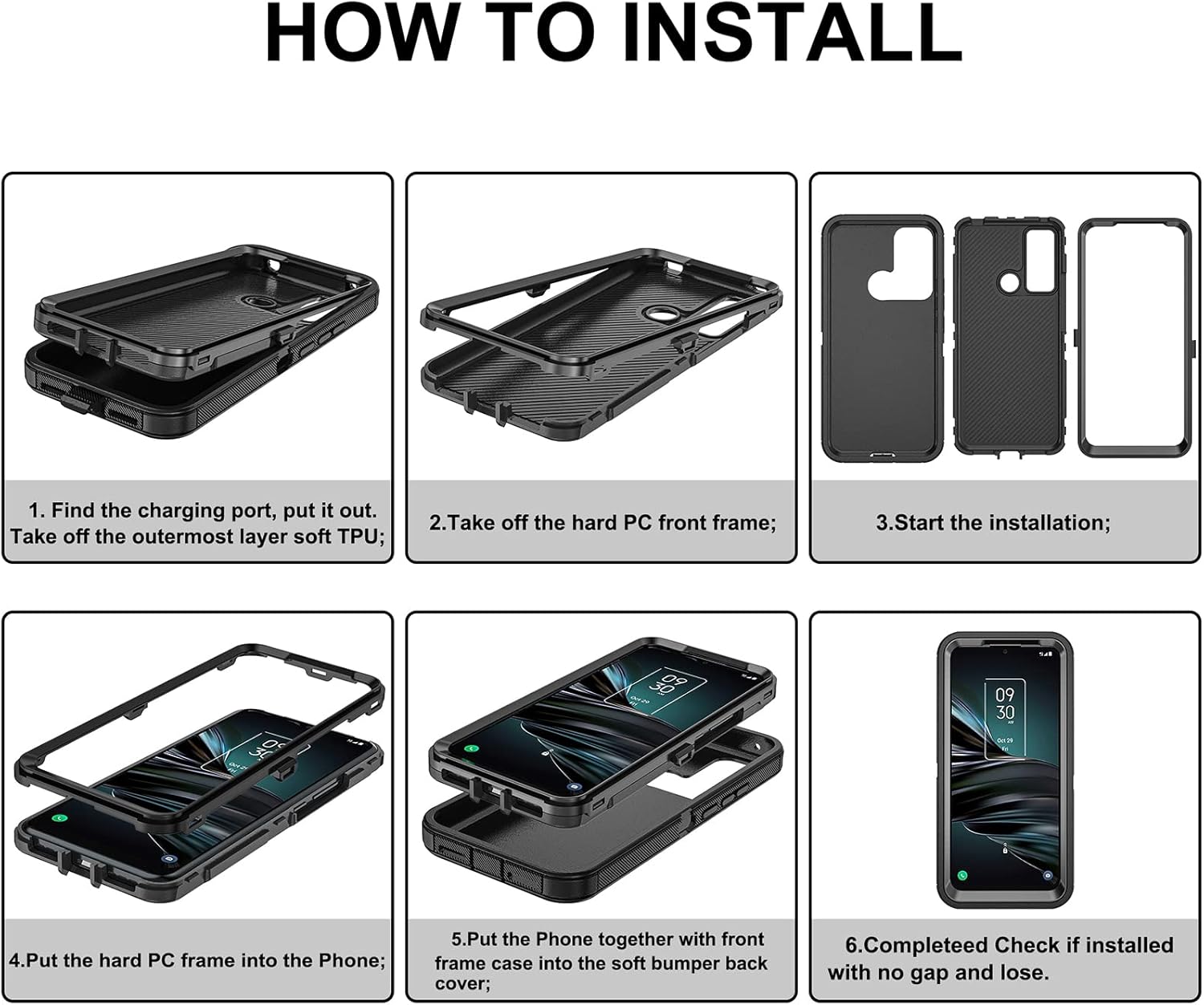 Asuwish Funda de teléfono para iPhone 13 Mini de 5.4 pulgadas con protector de pantalla de vidrio templado y cubierta de celda, híbrida a prueba de