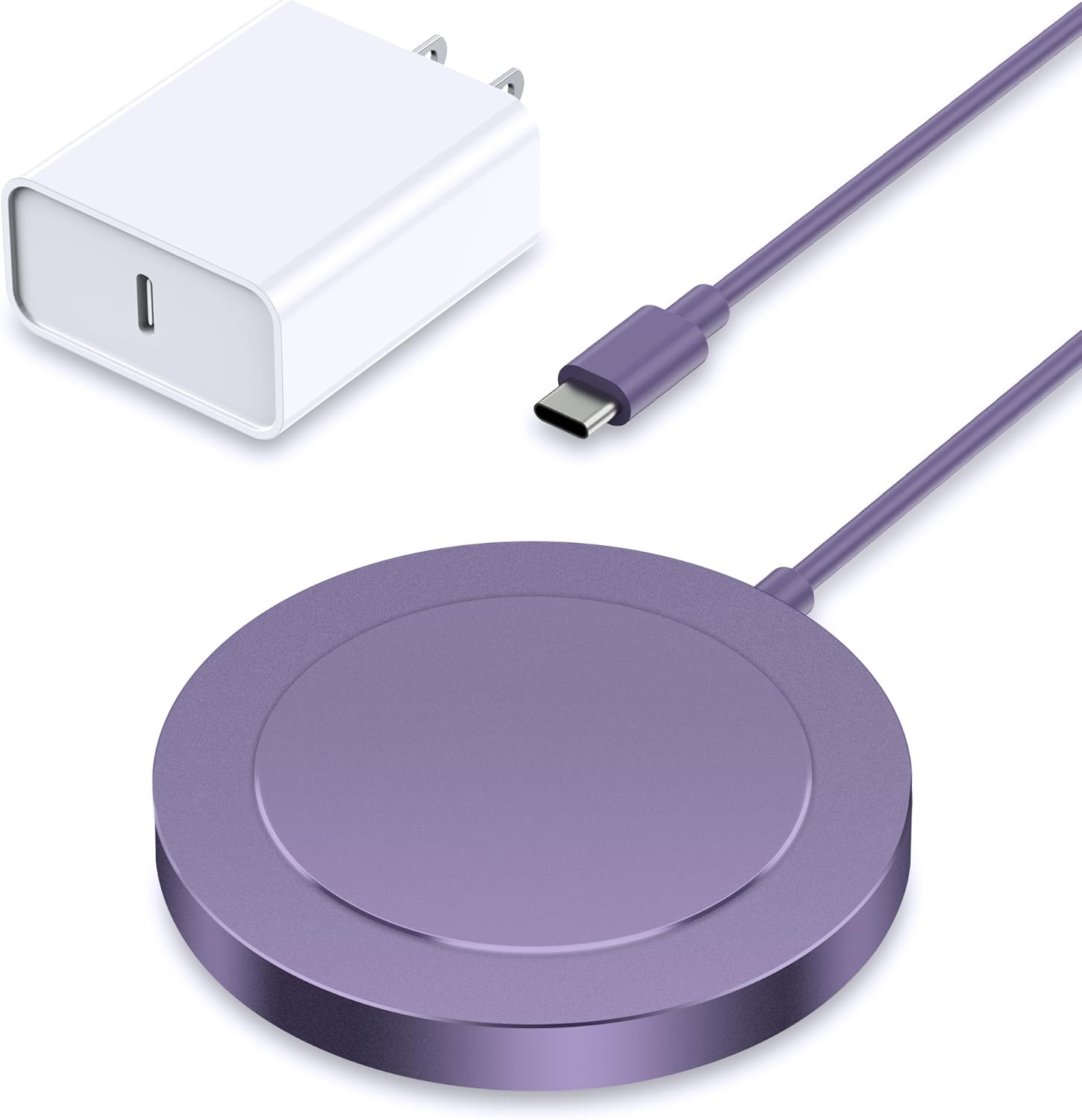 Bohuma Cargador inalámbrico magnético cargador seguro Mag compatible con iPhone 15 Pro Max Plus 14 Pro Max Plus 13 Pro Max 12 Pro Max – Almohadilla