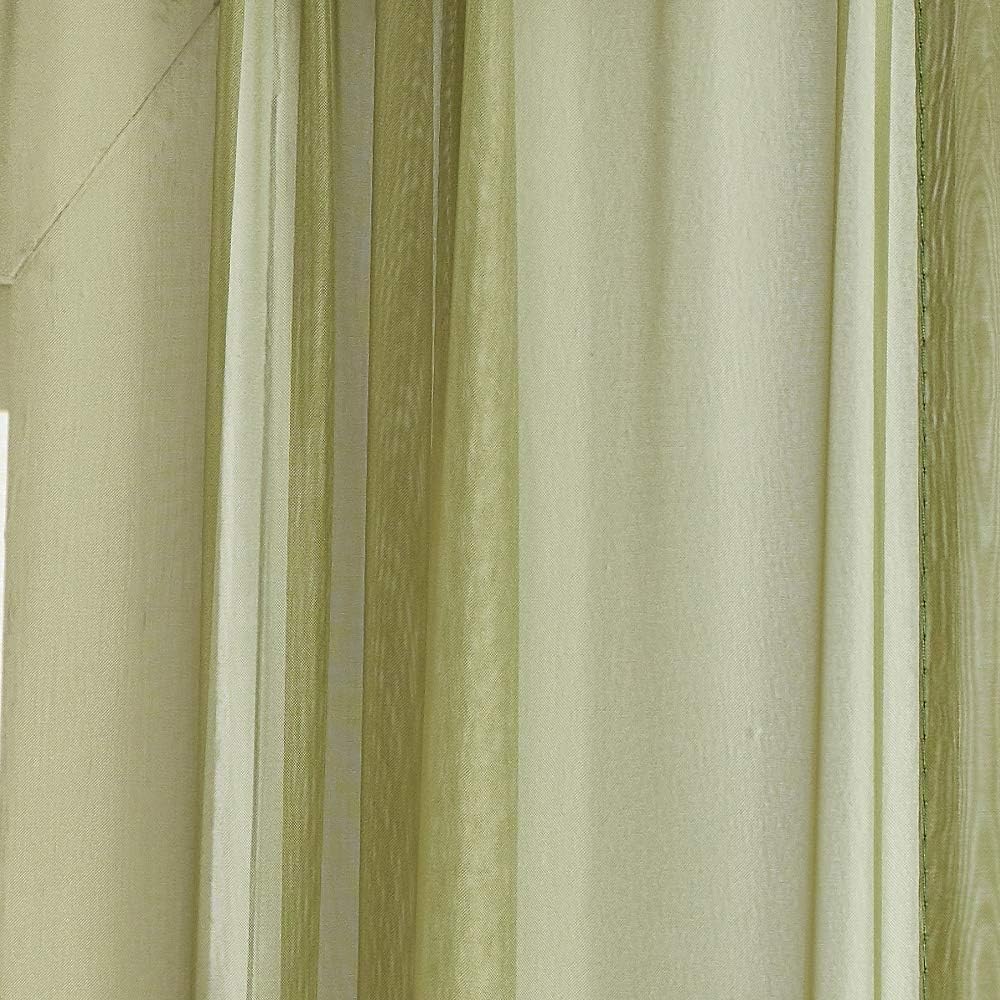Warm Home Designs Cortinas con dosel de cama color verde salvia de 55 x 288 pulgadas. Nuestras cortinas de cama con dosel King funcionan muy bien