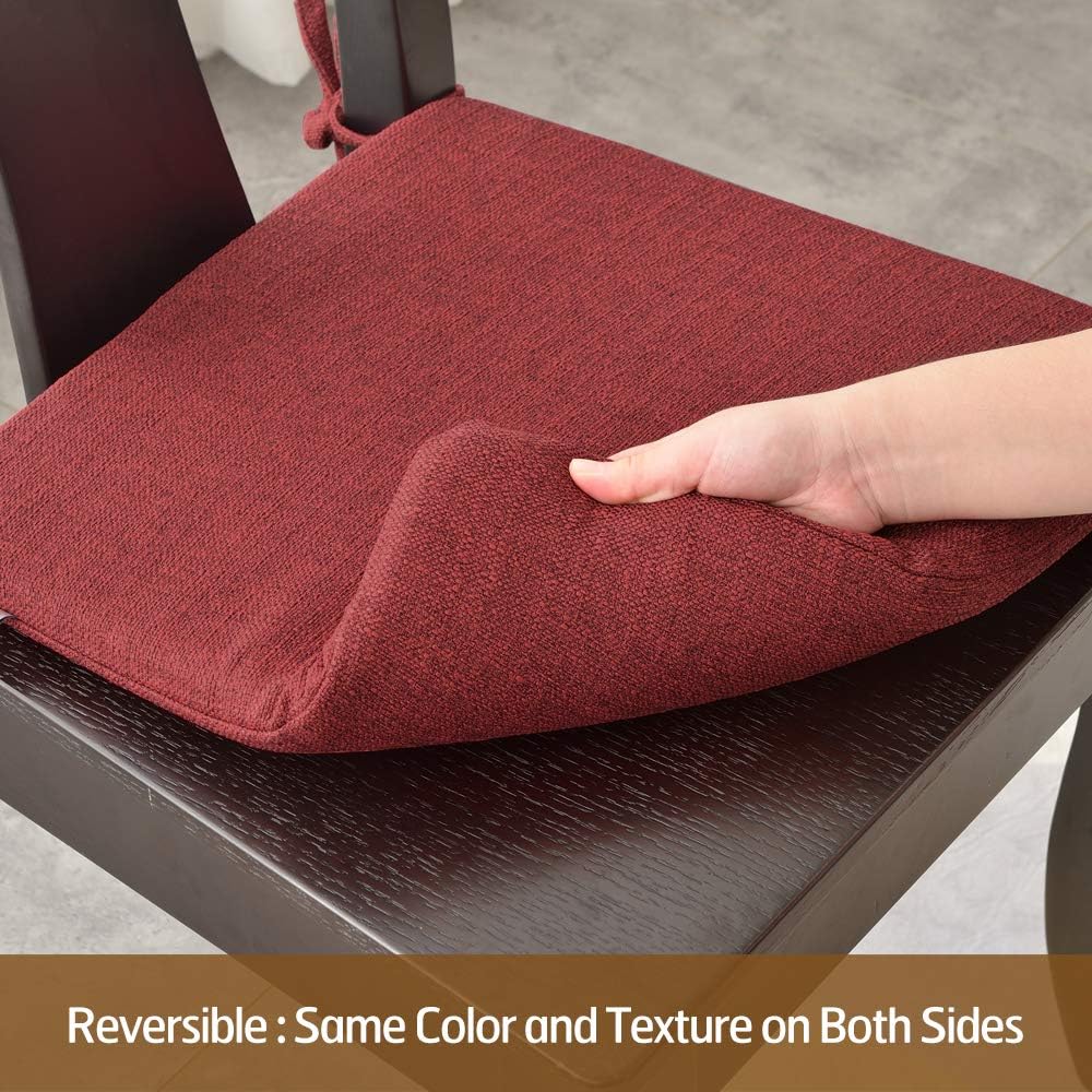 BALCONY&FALCON – Cojín antideslizante para silla de asiento trasero, 16 x 16 pulgadas, funda de cojín para oficina, comedor, cocina, soporte,