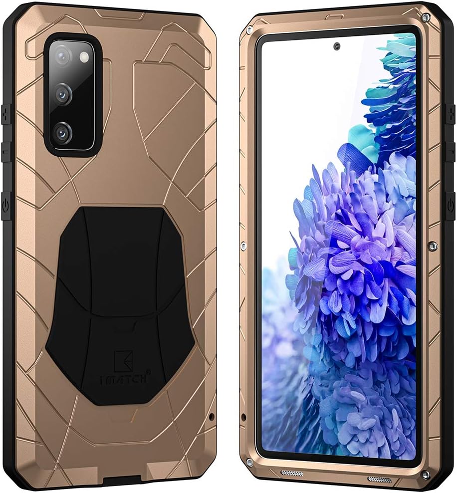 Carcasa Feitenn de metal para Samsung S20 FE 5G, carcasa robusta para Galaxy S20 FE 5G, funda rígida tipo escudo militar con antigolpes, a prueba de