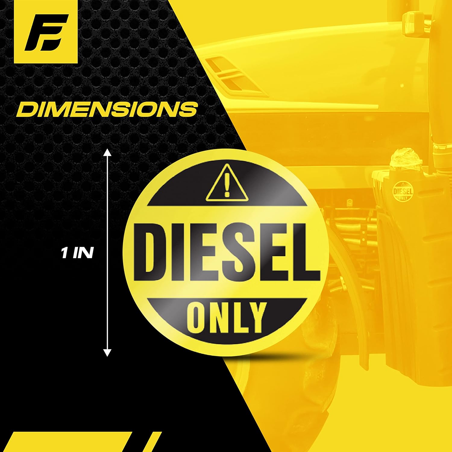Fuel Stickers – Adhesivo diésel para equipos de energía al aire libre, a prueba de clima, ultra duraderas, multiusos, etiquetas de combustible de 1