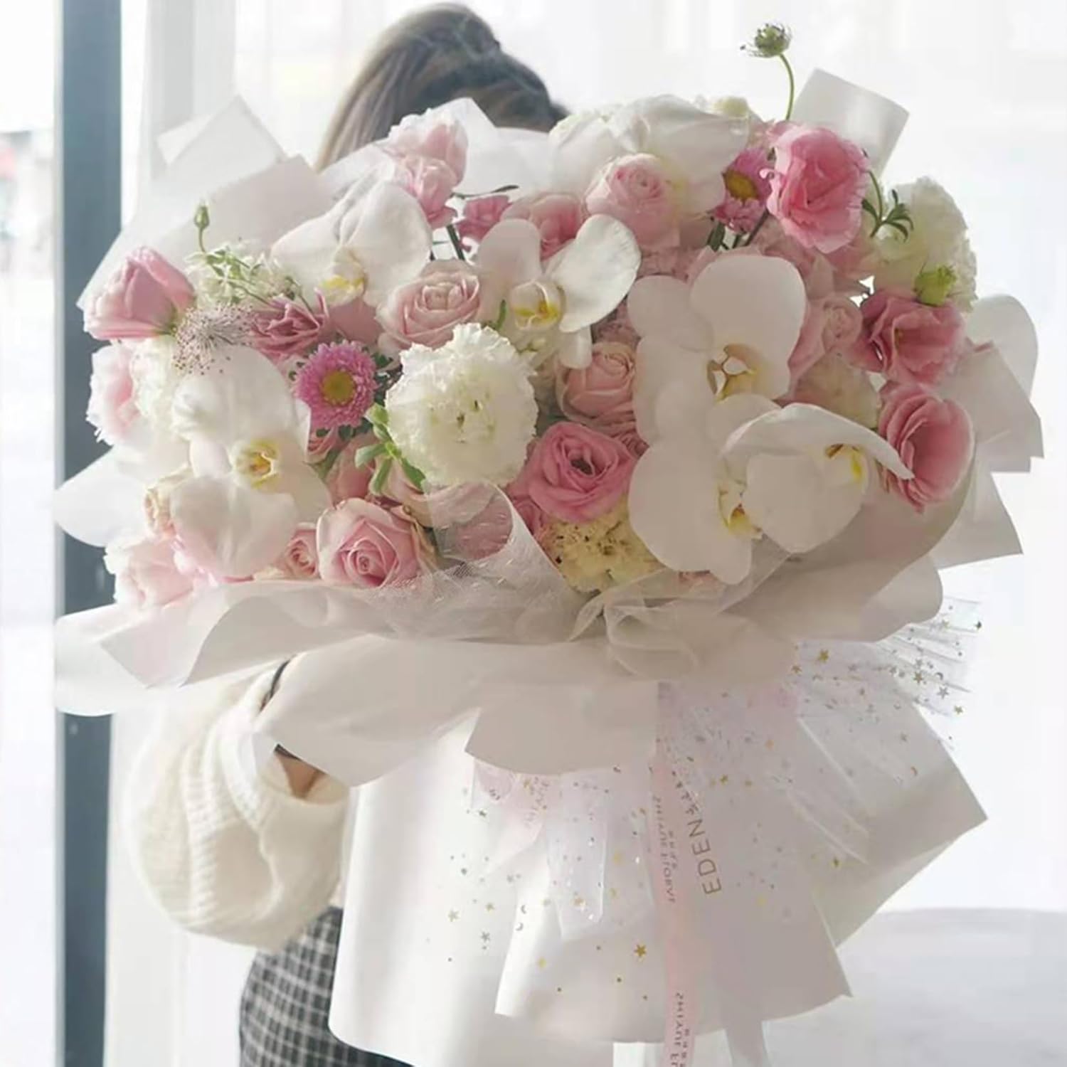 5 piezas de flores artificiales de orquídeas artificiales para decoración