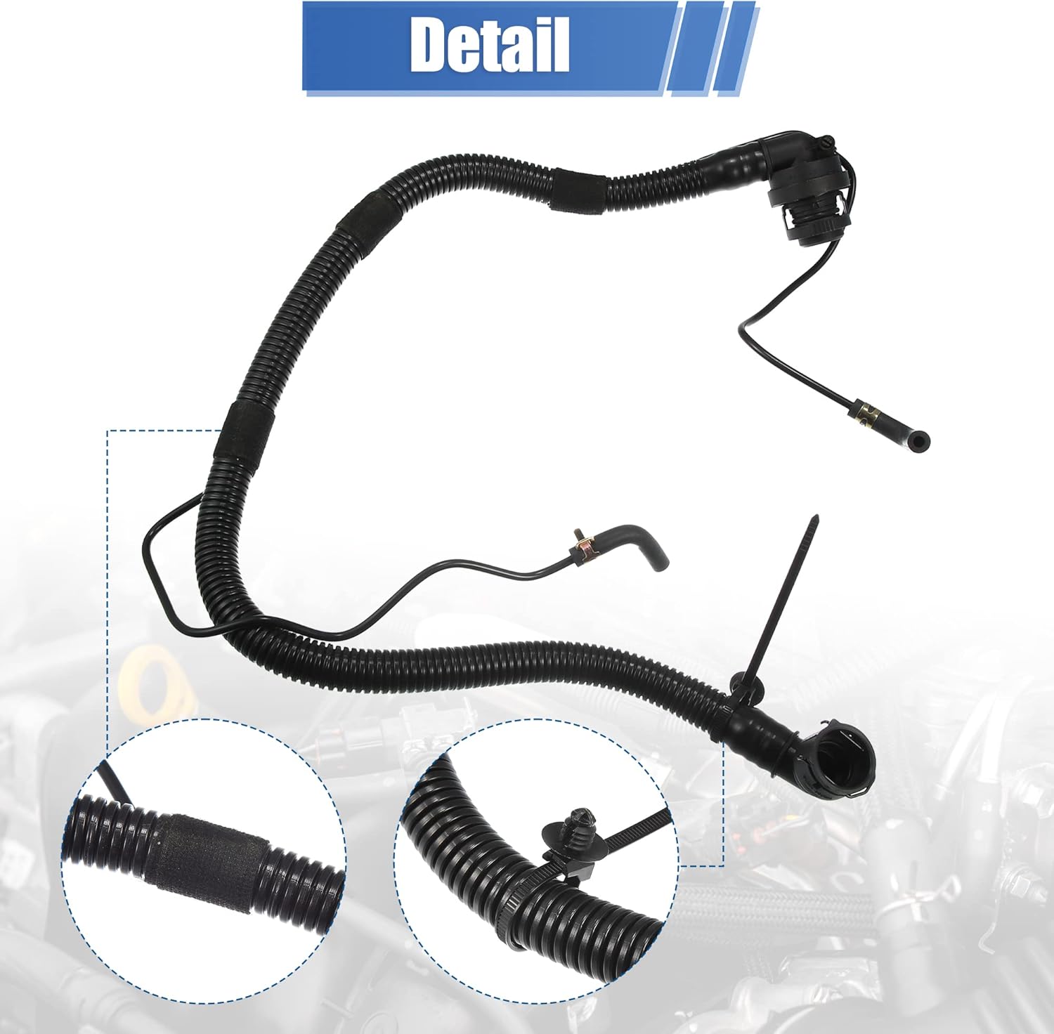 X AUTOHAUX 25193343 Tubo positivo de la válvula de ventilación del cigüeñal del PWV con el tubo de la válvula de derivación para Chevrolet Cruze