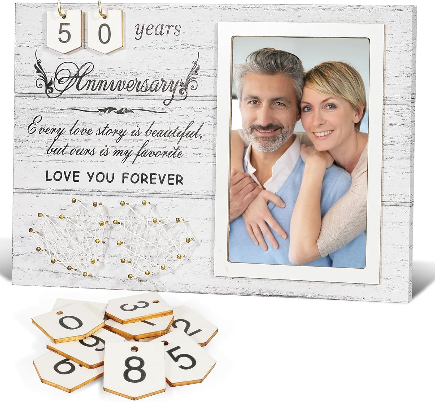 Marco de fotos de aniversario de boda regalo para parejas. Marcos de boda personalizados. Cada historia de amor es hermosa pero nuestra es mi