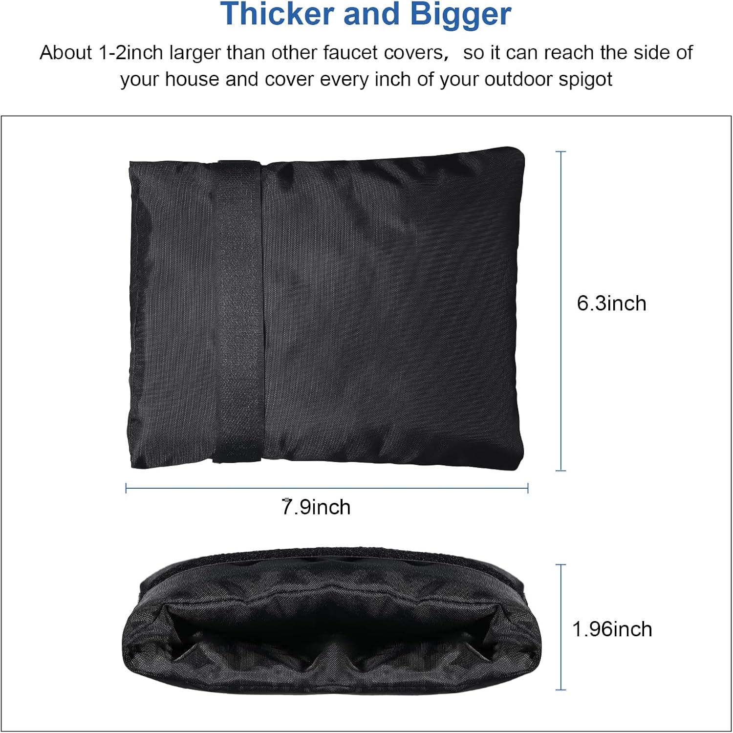 Fundas de grifo para exteriores para invierno, exteriores, grifos de jardín, calcetines, protección contra congelación, anticongelante, impermeable,