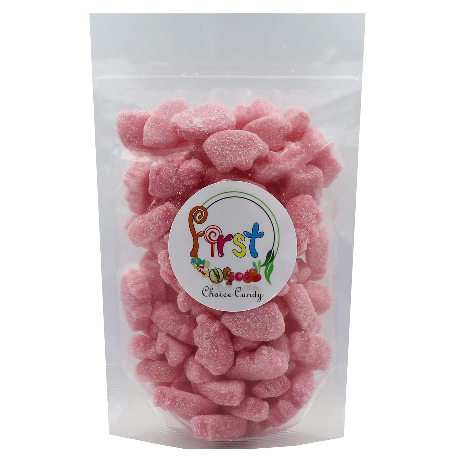 FirstChoiceCandy Pink Piglets, Mini Pigs – Caramelos de gomita (fresa agria, 2 libras)