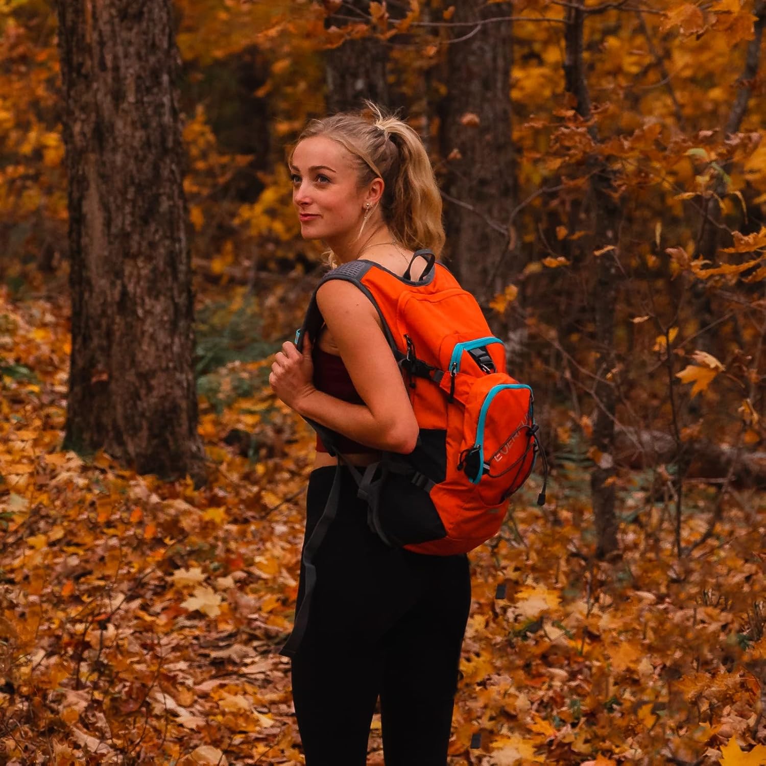EVERFUN Mochila de hidratación de 18 litros con vejiga de agua de 2L3 L, mochila de agua para senderismo para mujeres y hombres, mochila ligera de
