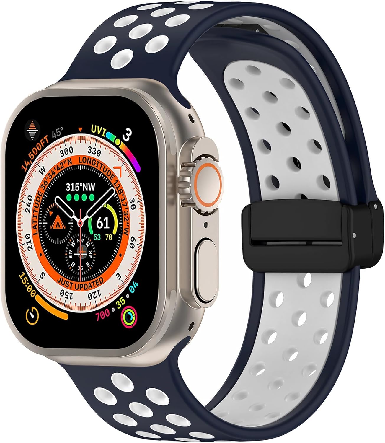 Eiavike Correa deportiva para correas de Apple Watch de 1.929 in, 1.772 in, 1.732 in, 1.654 in, 1.614 in, 1.575 in, 1.496 in, impermeable,