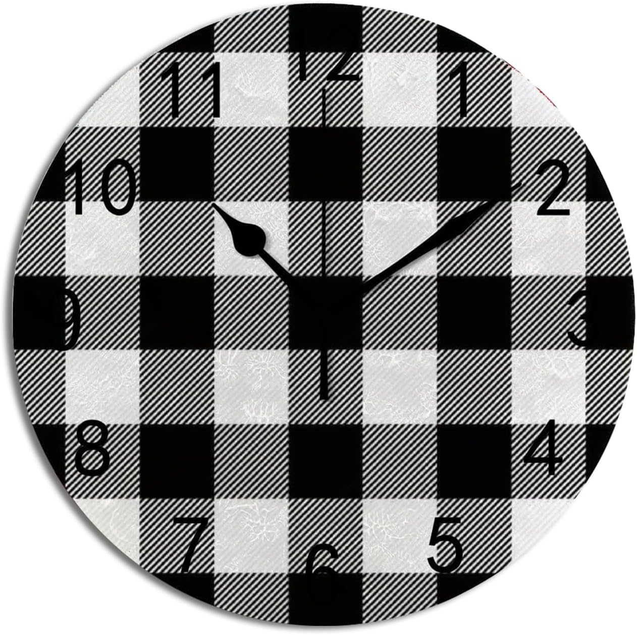 SJJ Reloj de pared moderno y simple para interiores, 10 pulgadas, sin tictac, decorativo, para dormitorio, sala de estar, oficina