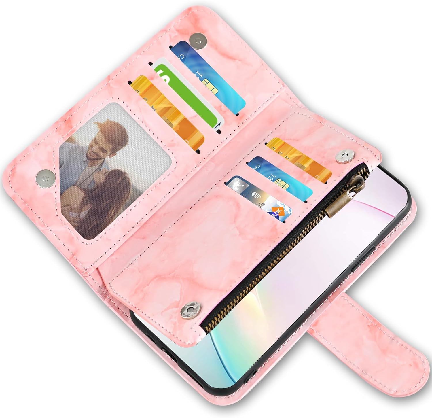 Asuwish Funda para teléfono Samsung Galaxy Note 10 Plus Note10+ 5G Wallet Cell Cover con protector de pantalla de vidrio templado y soporte para