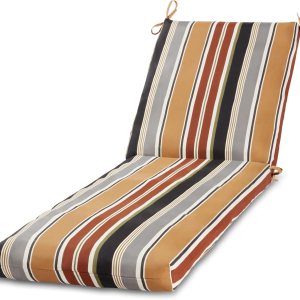 Greendale Home Fashions Cojín reversible para silla de salón para exteriores, color espresso a rayas Greendale Home Fashions Cojín reversible para silla de salón para exteriores, color espresso a rayas