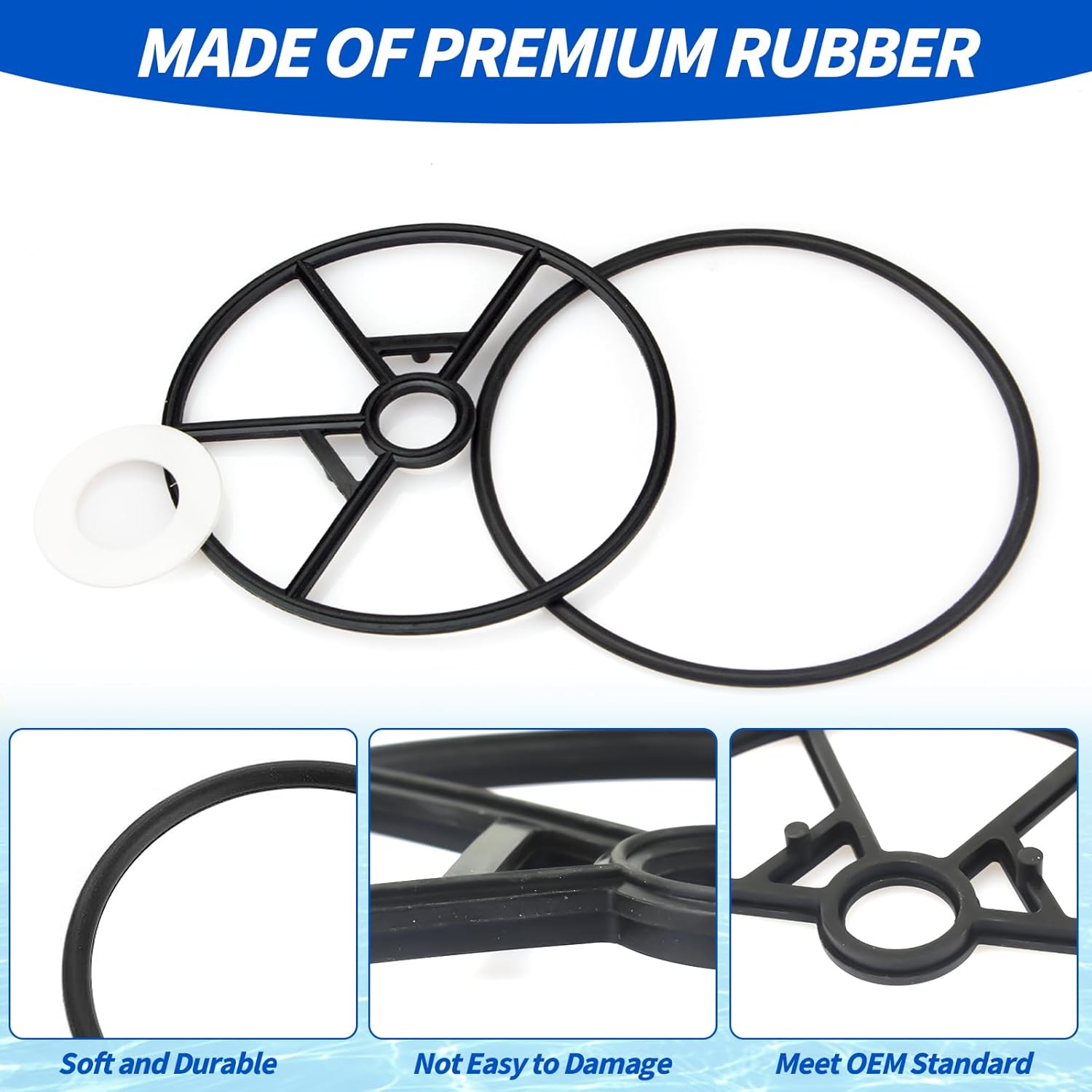 Vari-Flo XL Kit de reconstrucción de juntas de válvula SPX0714L Piezas de bomba de piscina compatibles con piezas de repuesto de filtro de arena