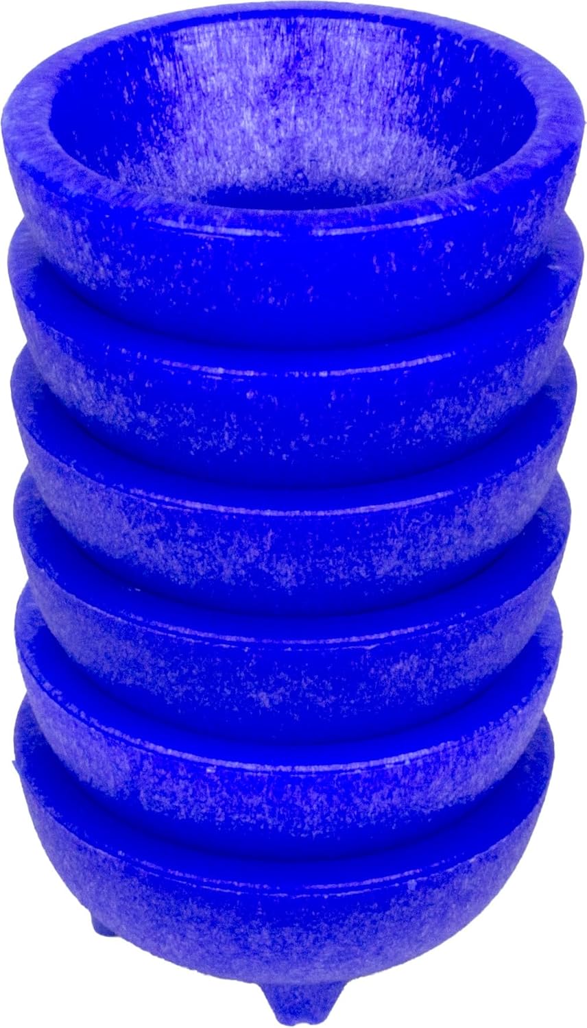 Mesarte – Tazón de salsa molcajete azul de 2.5 onzas (paquete de 24)  para papas fritas, salsas y aperitivos  Fabricado en Estados Unidos