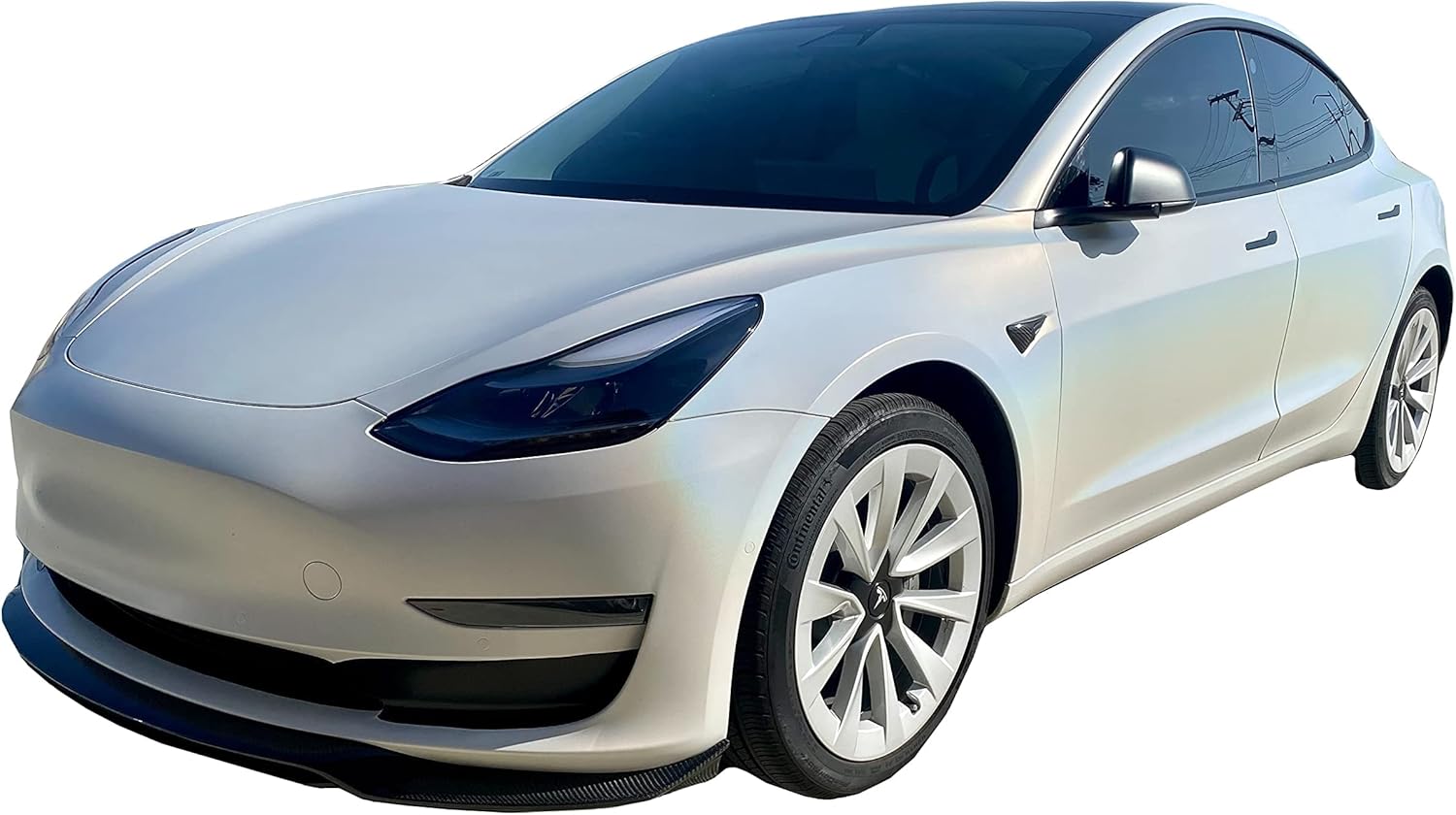 Tesla Model 3  Kit de labio de parachoques delantero de fibra de carbono 100% real para Tesla Model 3 2017 2018 2019 2020 2021