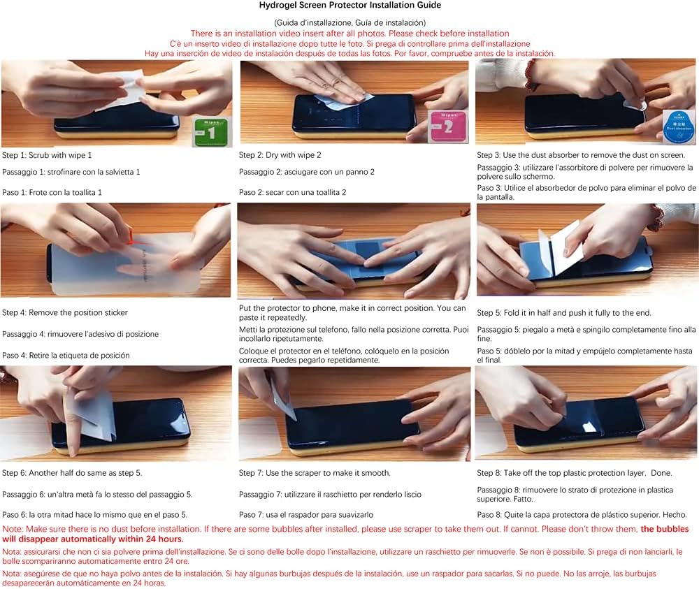Protector de pantalla de hidrogel de alta sensibilidad para Samsung Galaxy S23 Plus S23+, 2 piezas de película protectora de TPU suave transparente