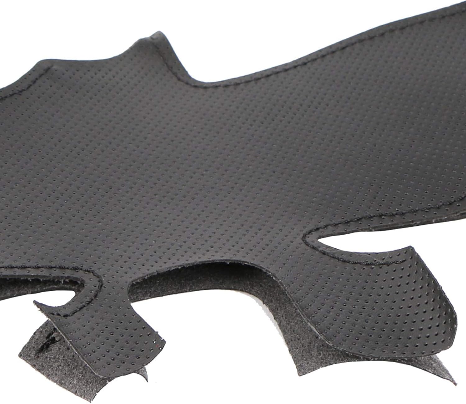 Cubierta de volante de coche de cuero negro cosido a mano, para SsangYong Korando 2011-2014 DIY transpirable volante cubiertas