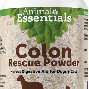 Animal Essentials Polvo de rescate de colon ayuda digestiva a base de hierbas para perros y gatos, 1 onza  Hecho en Estados Unidos GI Support Animal Essentials Polvo de rescate de colon ayuda digestiva a base de hierbas para perros y gatos, 1 onza  Hecho en Estados Unidos GI Support