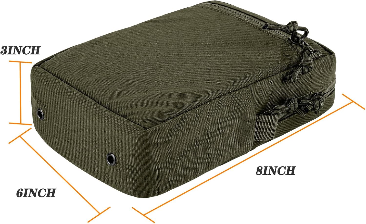 Molle – Bolsa táctica Gp, bolsa de almacenamiento ampliada para uso general, bolsa de nailon grande para cinturón y chaleco