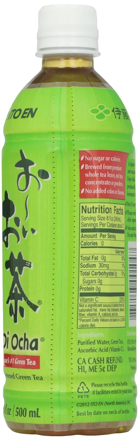 Tea’s Tea Té verde Ocha, 16.9 oz (paquete de 5)