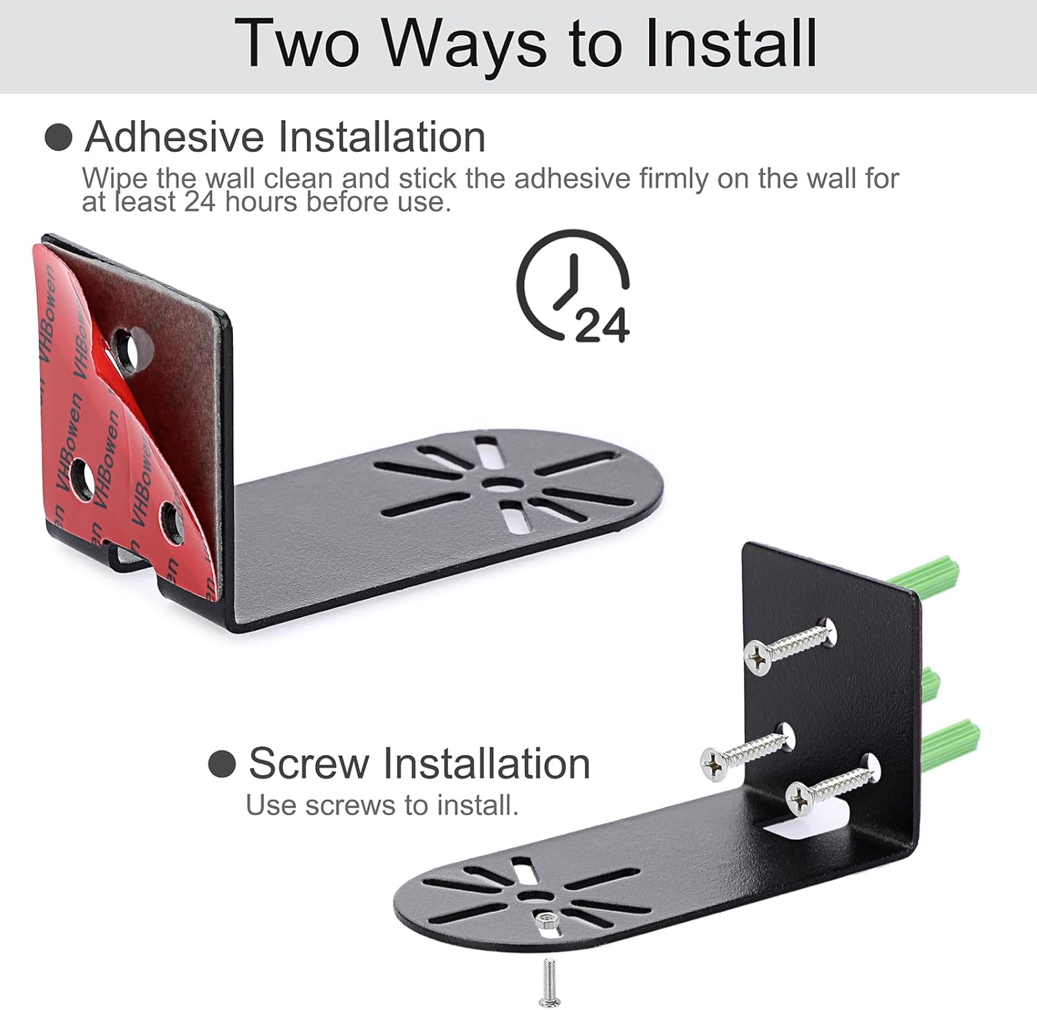 Sumnacon Estante de pared para cámara, 3 piezas, estante de pared pequeño de metal con adhesivo, estante flotante pequeño universal para cámaras de
