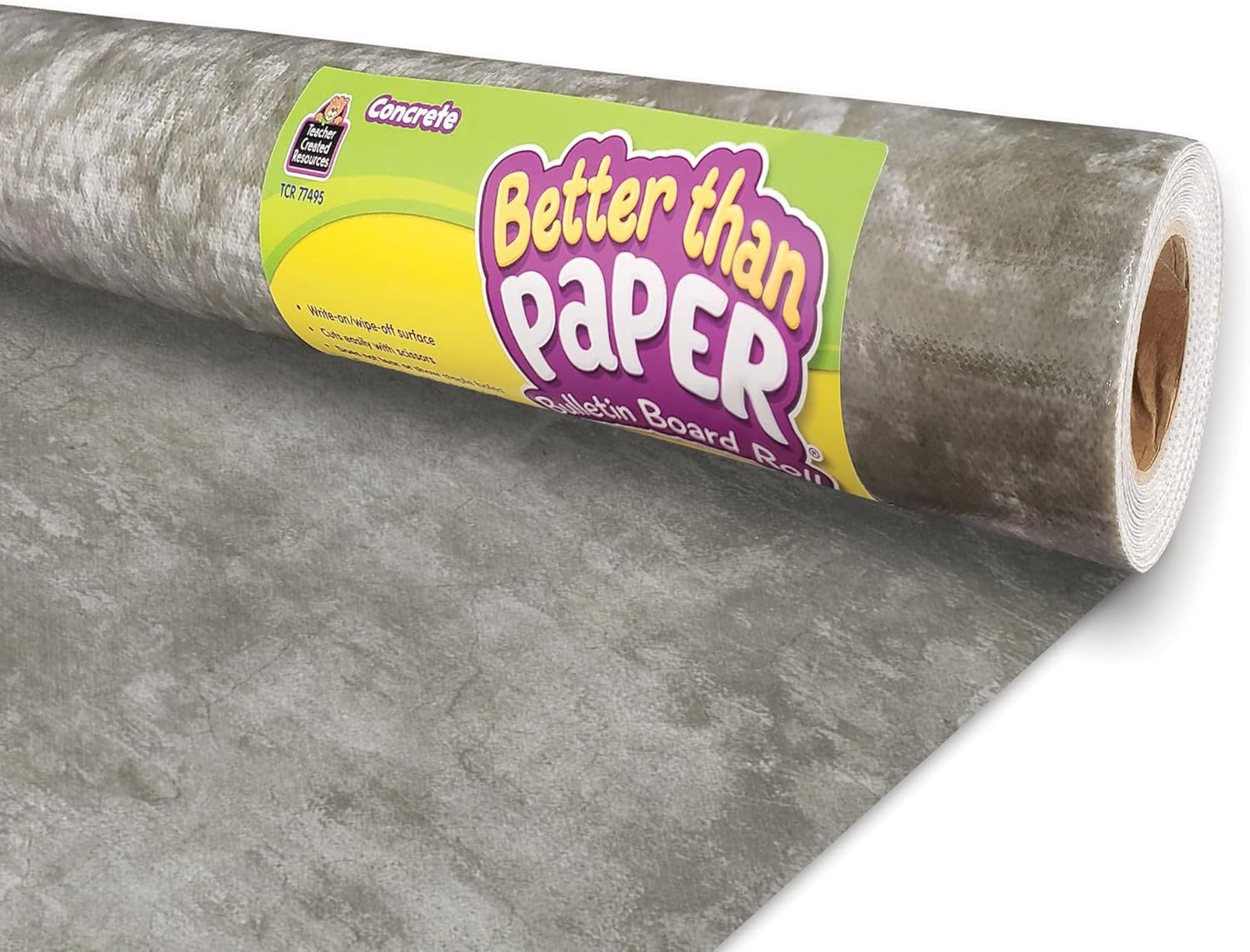 Rollo de tablón de anuncios Concrete Better Than Paper