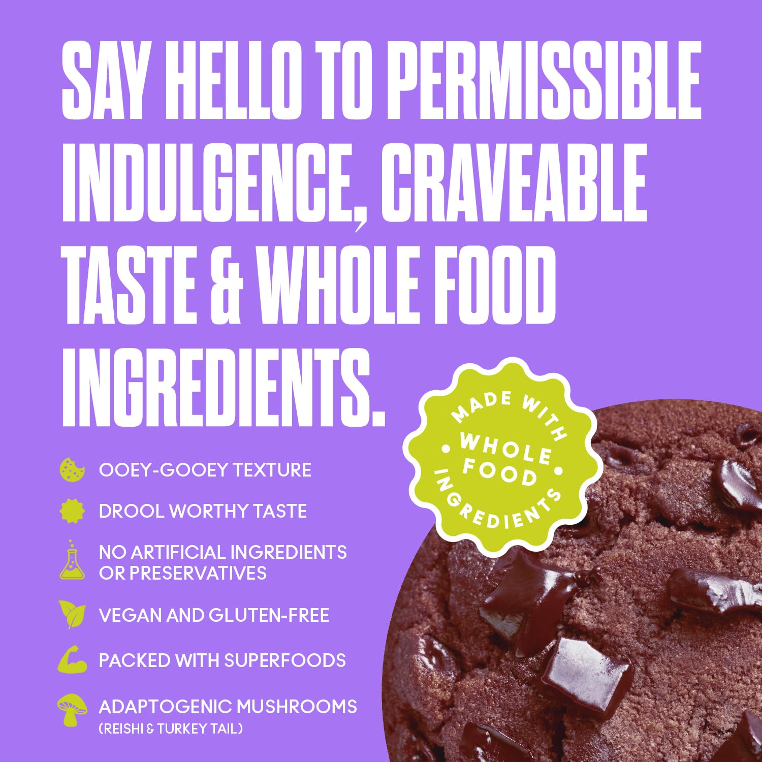 Toto ‘s Galletas veganas con doble chispas de chocolate galleta alta en fibra sin gluten con proteína a base de plantas, superalimentos y