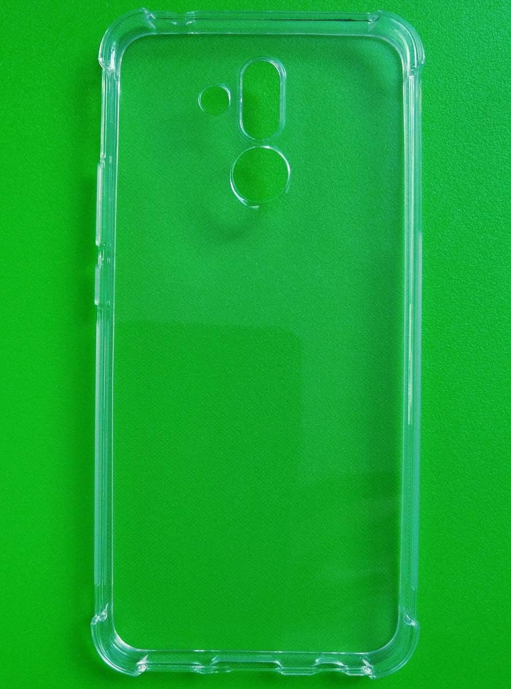 USTIYA Funda para Huawei Mate 20 Lite Clear TPU Cuatro Esquinas Funda Protectora Transparente Suave Funda