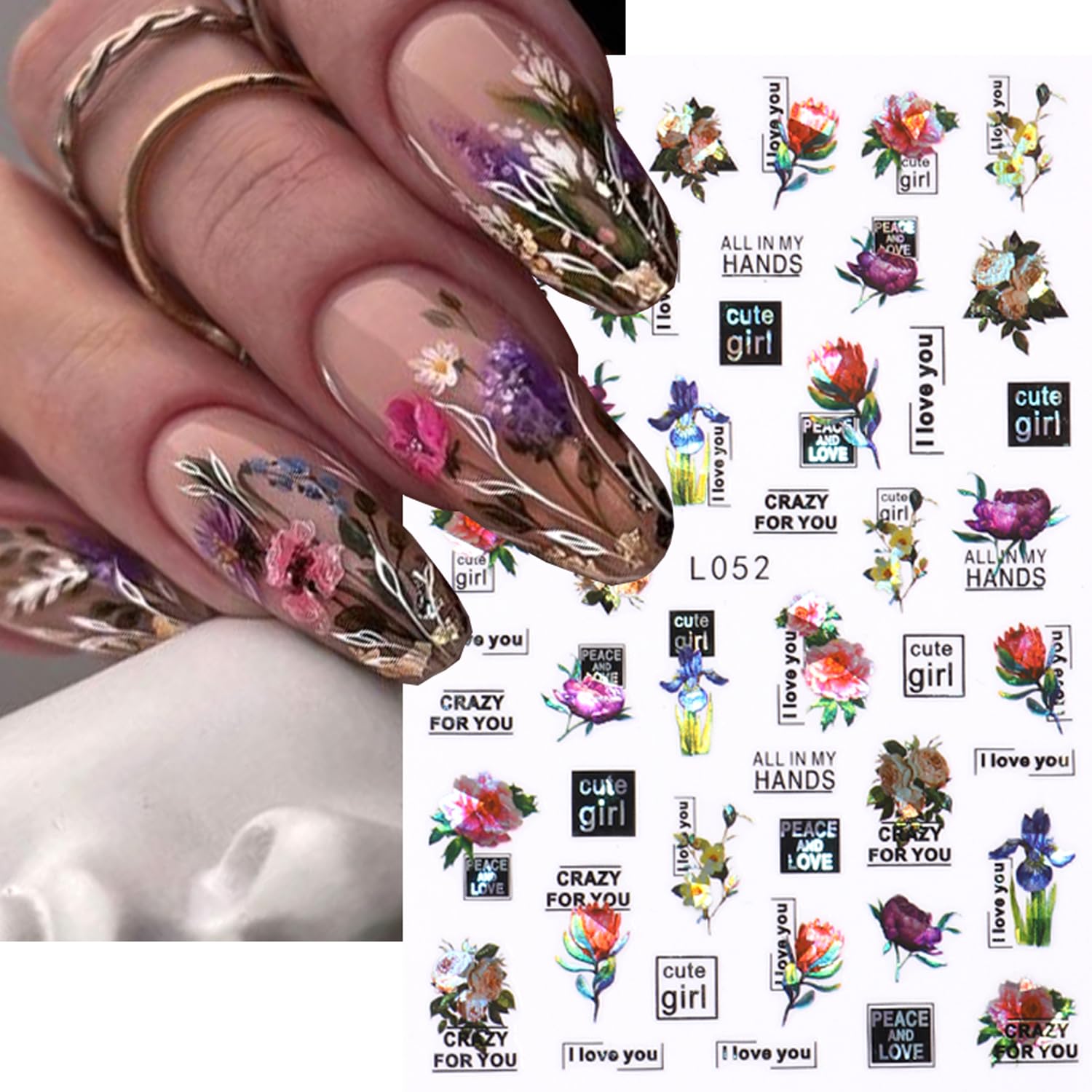 Adhesivo de uñas de otoño, hojas de arce, calcomanías de uñas láser de otoño con hoja de arce, hongos, diseño autoadhesivo para uñas acrílicas,