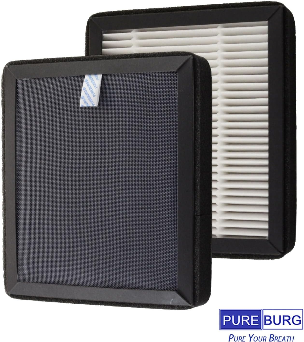 PUREBURG Paquete de 2 filtros HEPA de repuesto de alta eficiencia compatibles con Purafide XP120 purificador de aire, XP120-RF1 (incluye filtro de 4