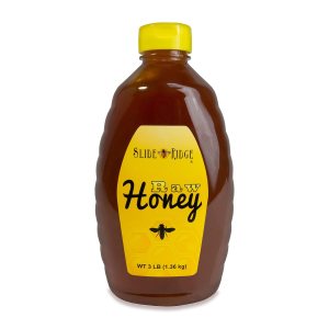 Slide Ridge Botella exprimible de miel cruda de 3 libras, totalmente natural y sin filtrar, 1 paquete Slide Ridge Botella exprimible de miel cruda de 3 libras, totalmente natural y sin filtrar, 1 paquete