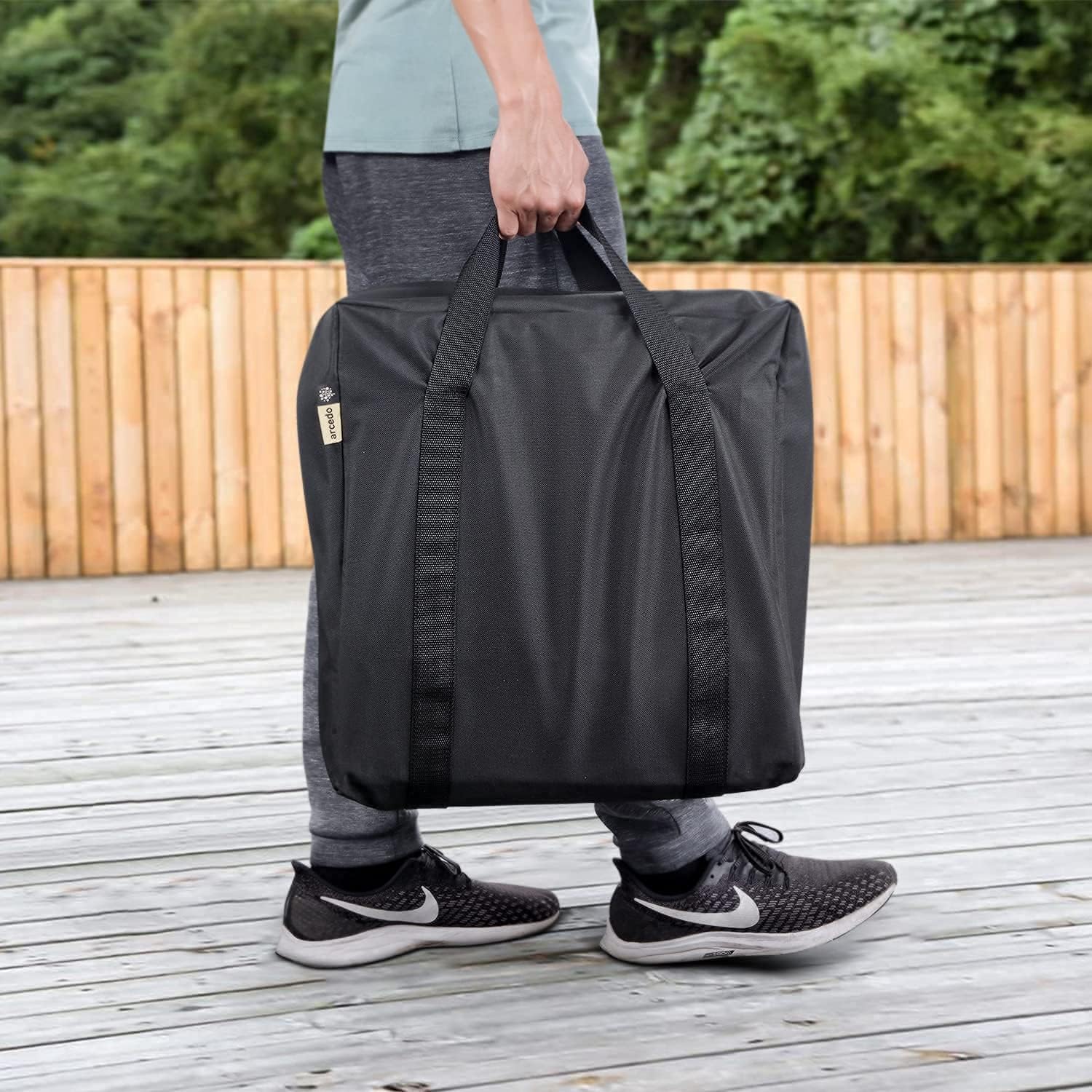 Liquidación Arcedo – Funda de parrilla de 17 pulgadas y bolsa de transporte compatible con parrilla de mesa Blackstone sin capucha, resistente al