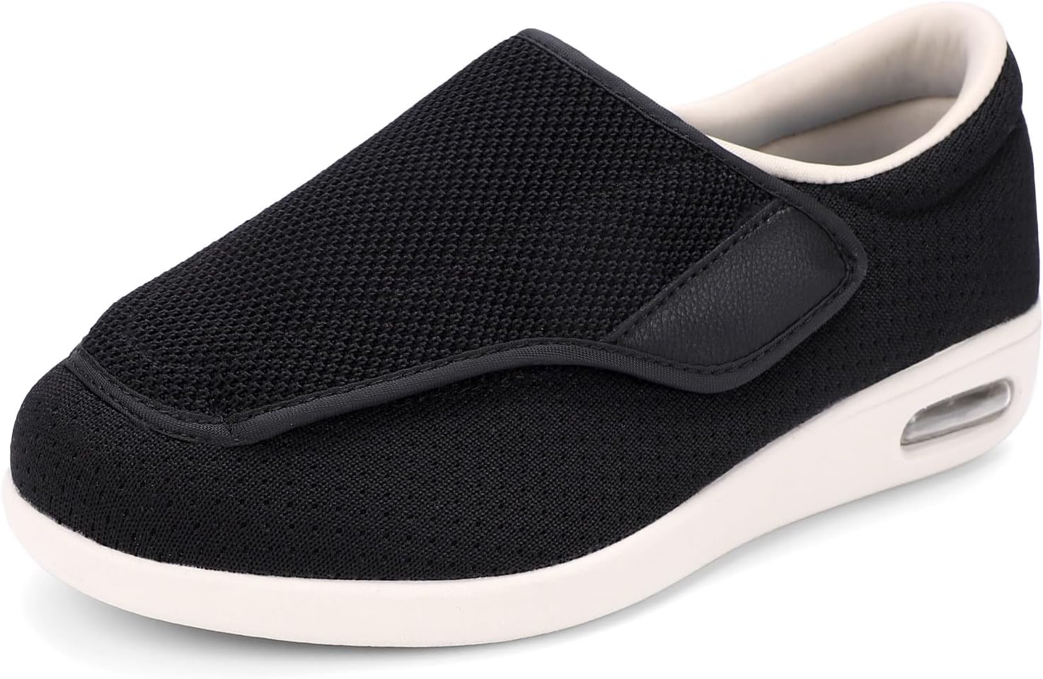 Zapatos para diabéticos, ligeros y anchos para caminar, con cierres ajustables para edema diabético, fascitis plantar, juanetes, artritis, pies