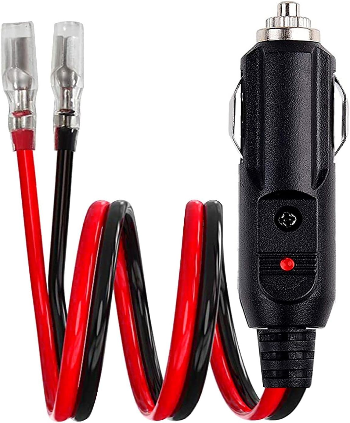 Enchufe de repuesto para encendedor de cigarrillos macho de 12 voltios paquete de 2 Cable adaptador de encendedor de cigarrillos macho de 12 V 24 V