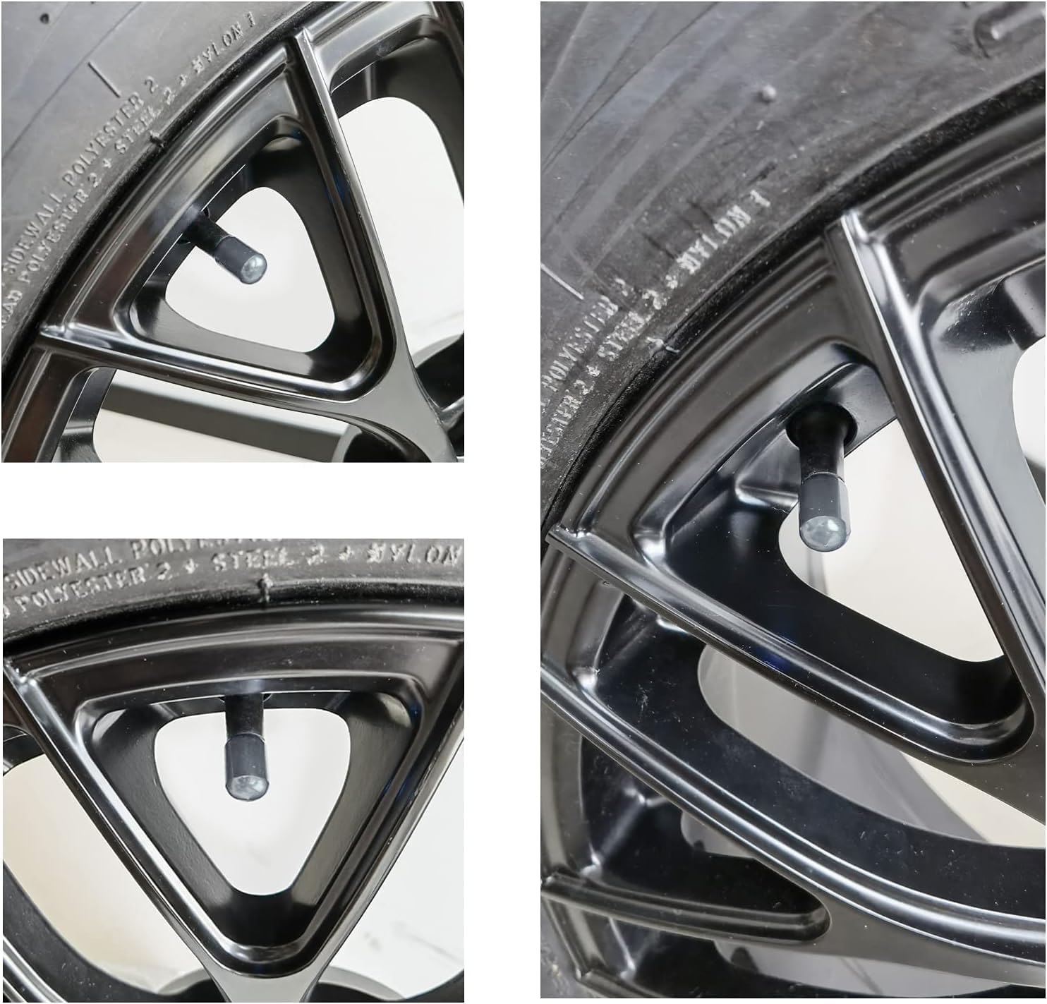JUSTTOP 4 tapones para válvulas de neumáticos de automóvil, cubierta de tapas de aire, universales para automóviles, SUV, bicicletas, camiones y