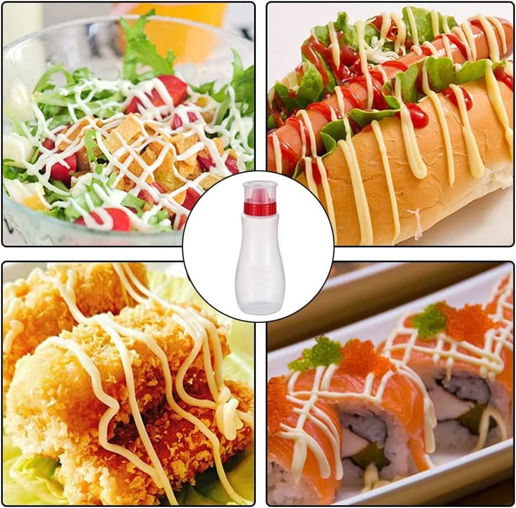Botellas exprimibles de condimentos porosos, paquete de 3 botellas de plástico de 13 onzas, dispensadores de salsa de tomate, dispensador de jarabe
