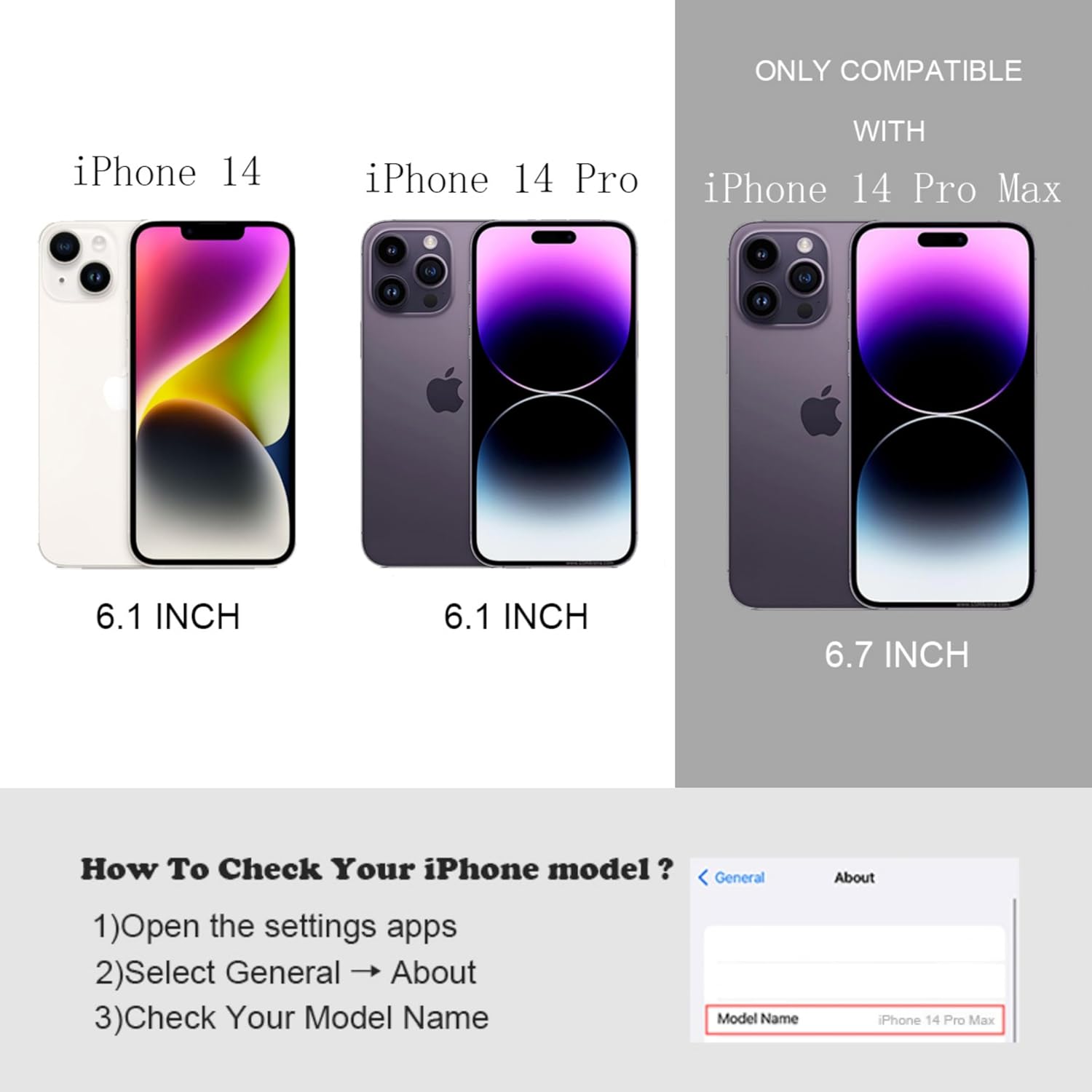 Funda para iPhone 14 Pro Max, funda mate translúcida fluorescente degradada, parte trasera de policarbonato duro con borde de silicona suave,
