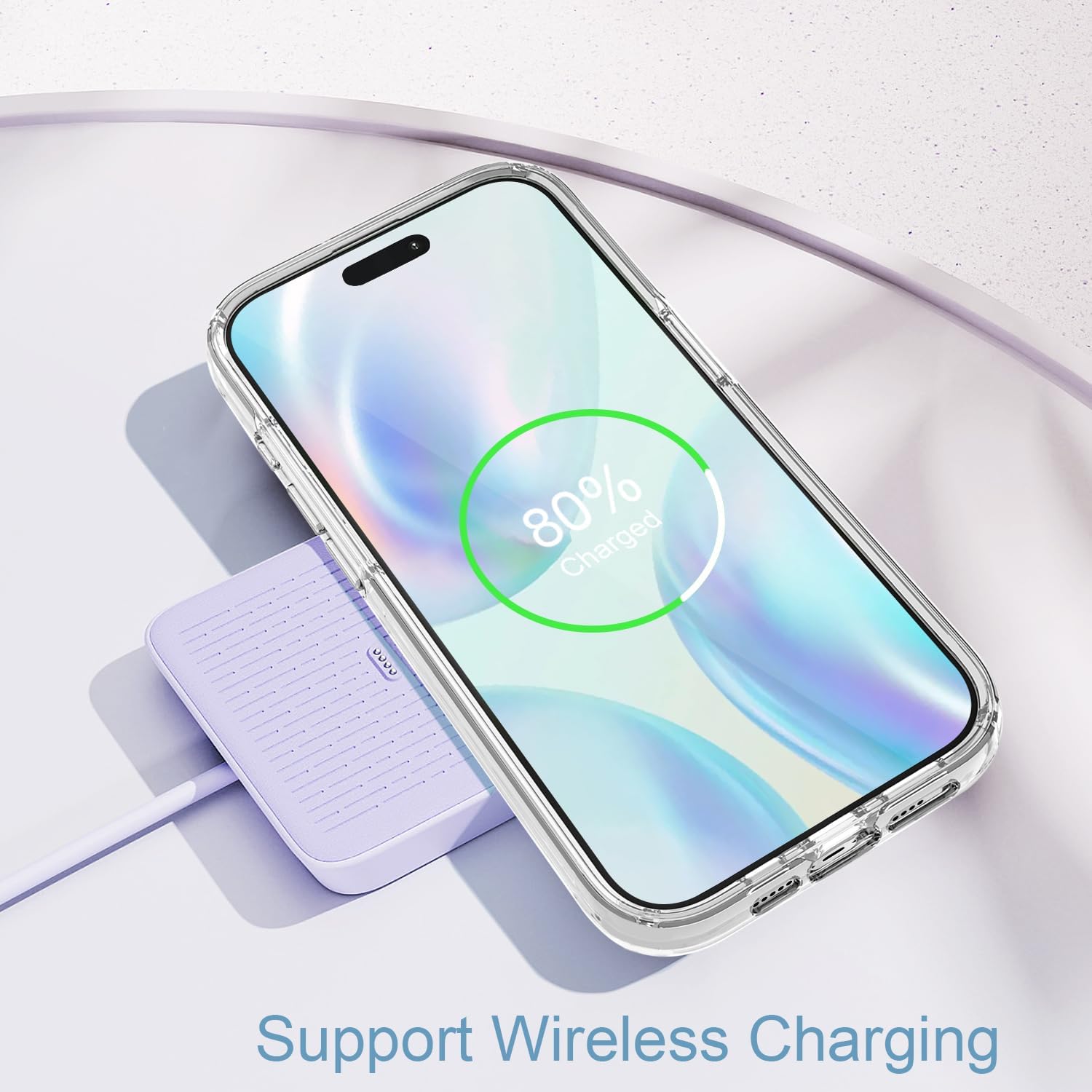 Yiyahu Coloful – Funda para iPhone 15 Pro, translúcida mate para iPhone 15 Pro para mujeres, niñas, bonita funda a prueba de golpes para Apple