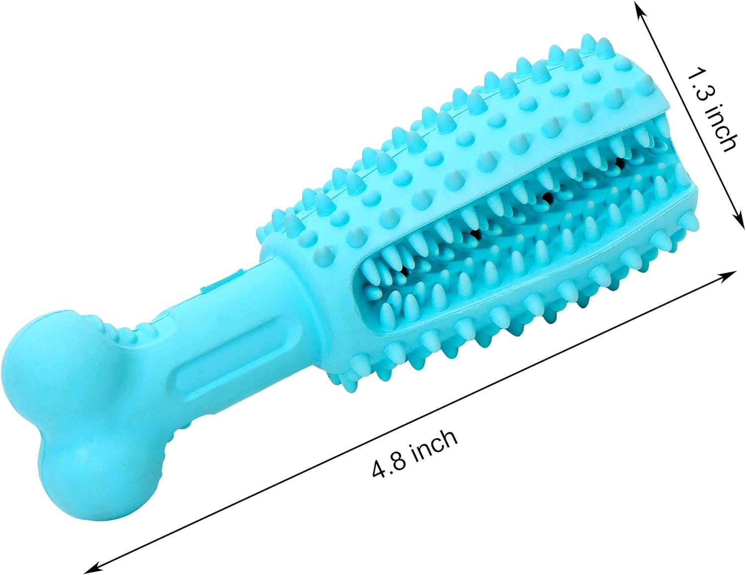 Youngever Paquete de 2 juguetes de golosinas para perros para limpieza de dientes de mascotas, masticar, buscar, dispensar alimentos (pequeño 4.8