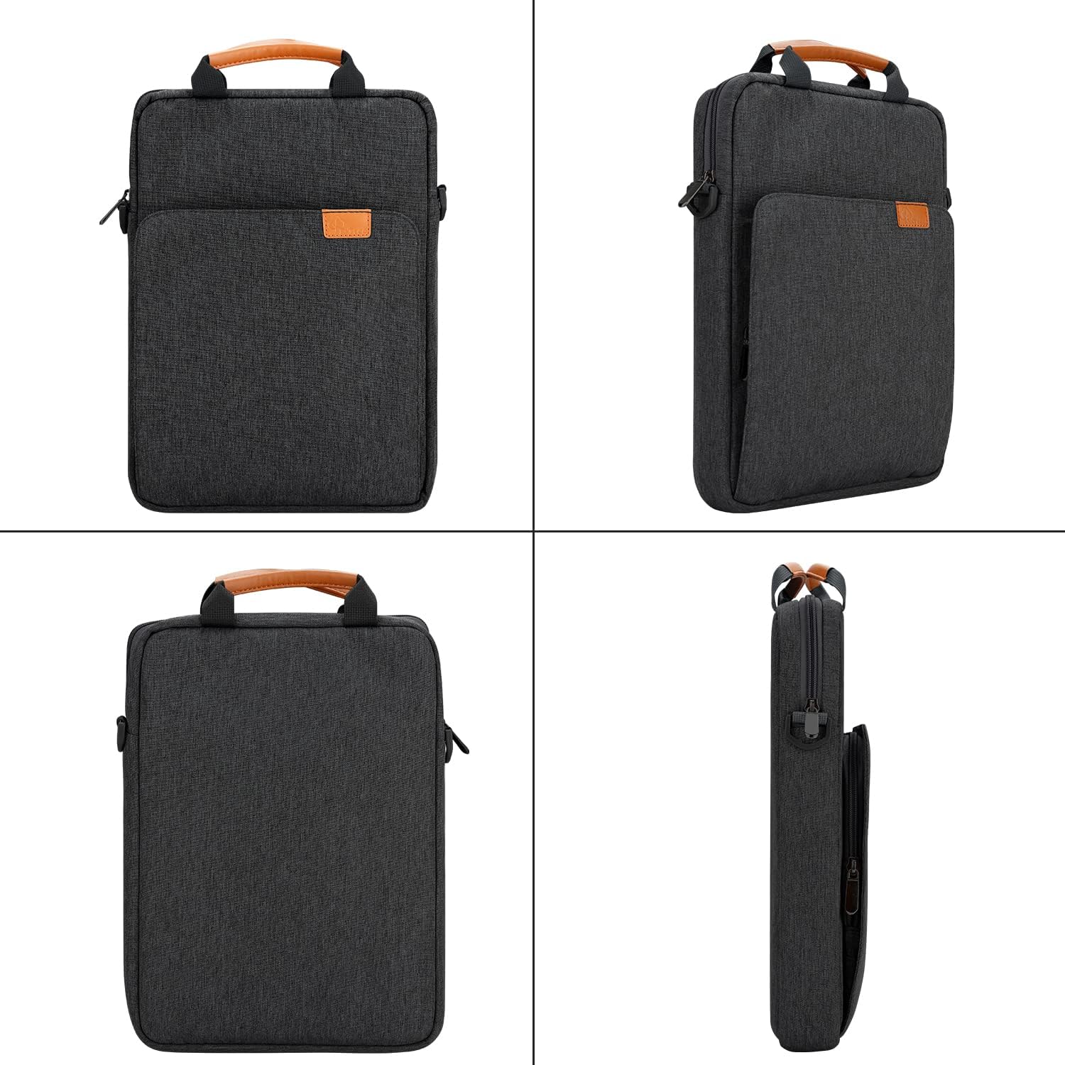 Funda para laptop de 13 pulgadas con correa para el hombro y asa, funda de transporte para Apple Macbook iPad 13.3, Chromebook