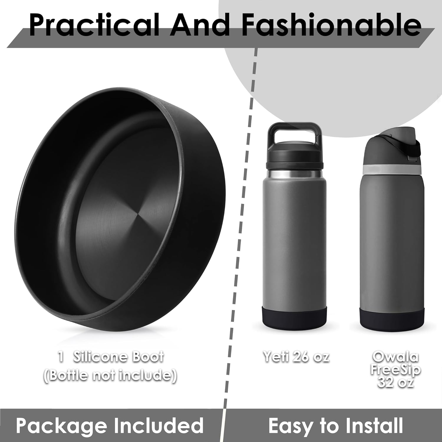 Funda para botella de agua, compatible con Owala, Yeti, para accesorios para botellas de agua Stanley, funda para Owala FreeSip de 32 onzas, Yeti 26