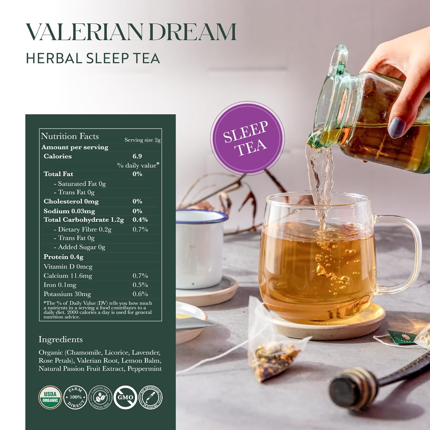Luxmi Estates – Juego de regalo de té de hierbas orgánico surtido  4 tés de hierbas, 100 bolsitas de té  Caja de regalo de bienestar durante todo el
