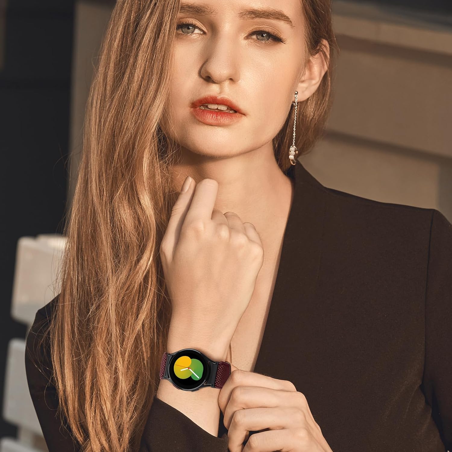 Correas elásticas de reloj compatibles con Samsung Galaxy Watch 654 de 1.575 pulgadas, 1.732 pulgadas, Galaxy Watch 6 Classic de 1.732 pulgadas,