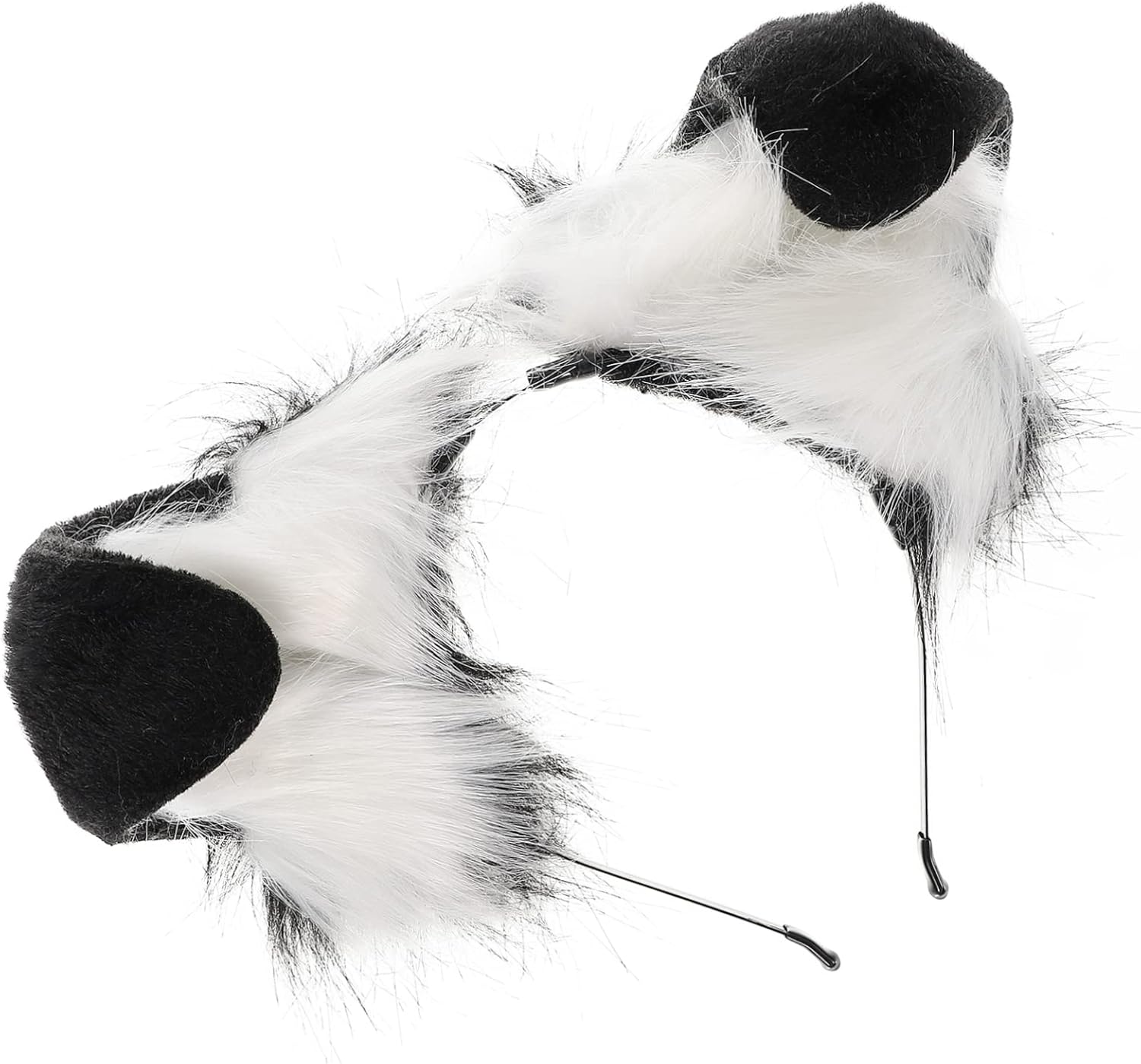 Holibanna Diadema de orejas de perro de peluche, accesorios para el cabello para baile de graduación, diadema de orejas para perro, disfraz de