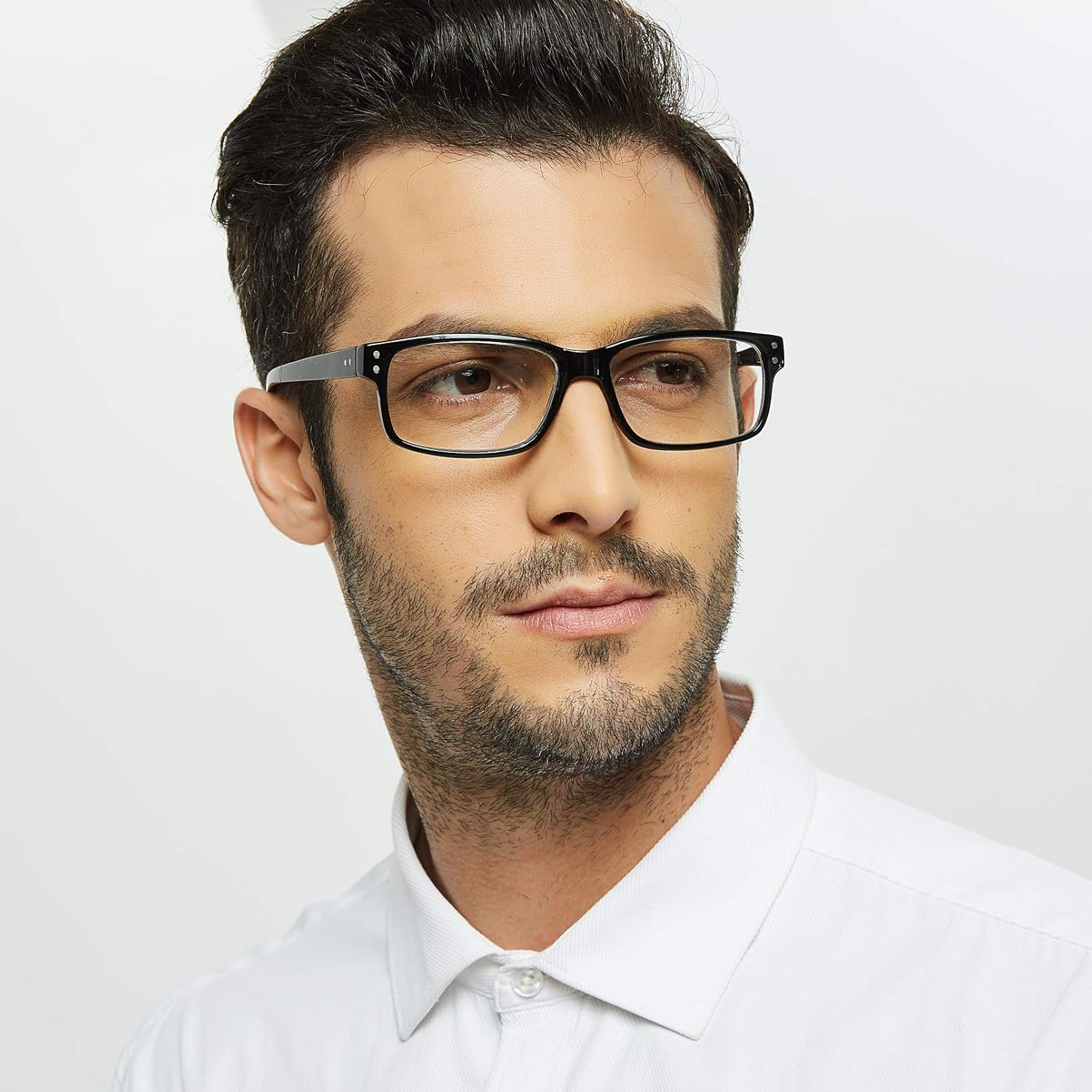 NORPERWIS Gafas de lectura con bisagra de resorte para mujeres y hombres, anteojos cuadrados con bloqueo de luz azul