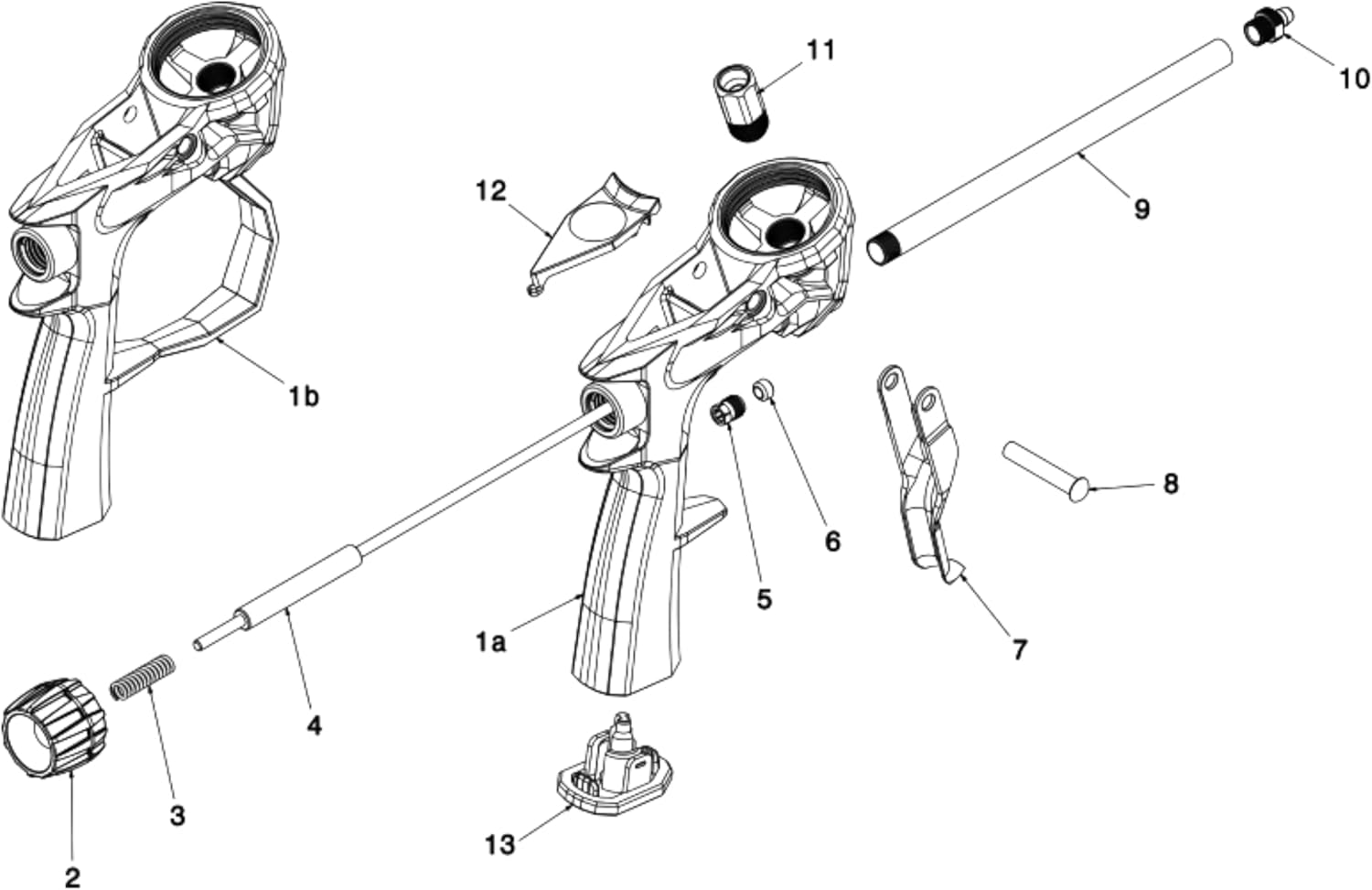ANI Qualitum Pistola de espuma pulverizadora, cesta de espuma con revestimiento antiadherente de PTFE, pistola de calafateo de poliuretano, alta