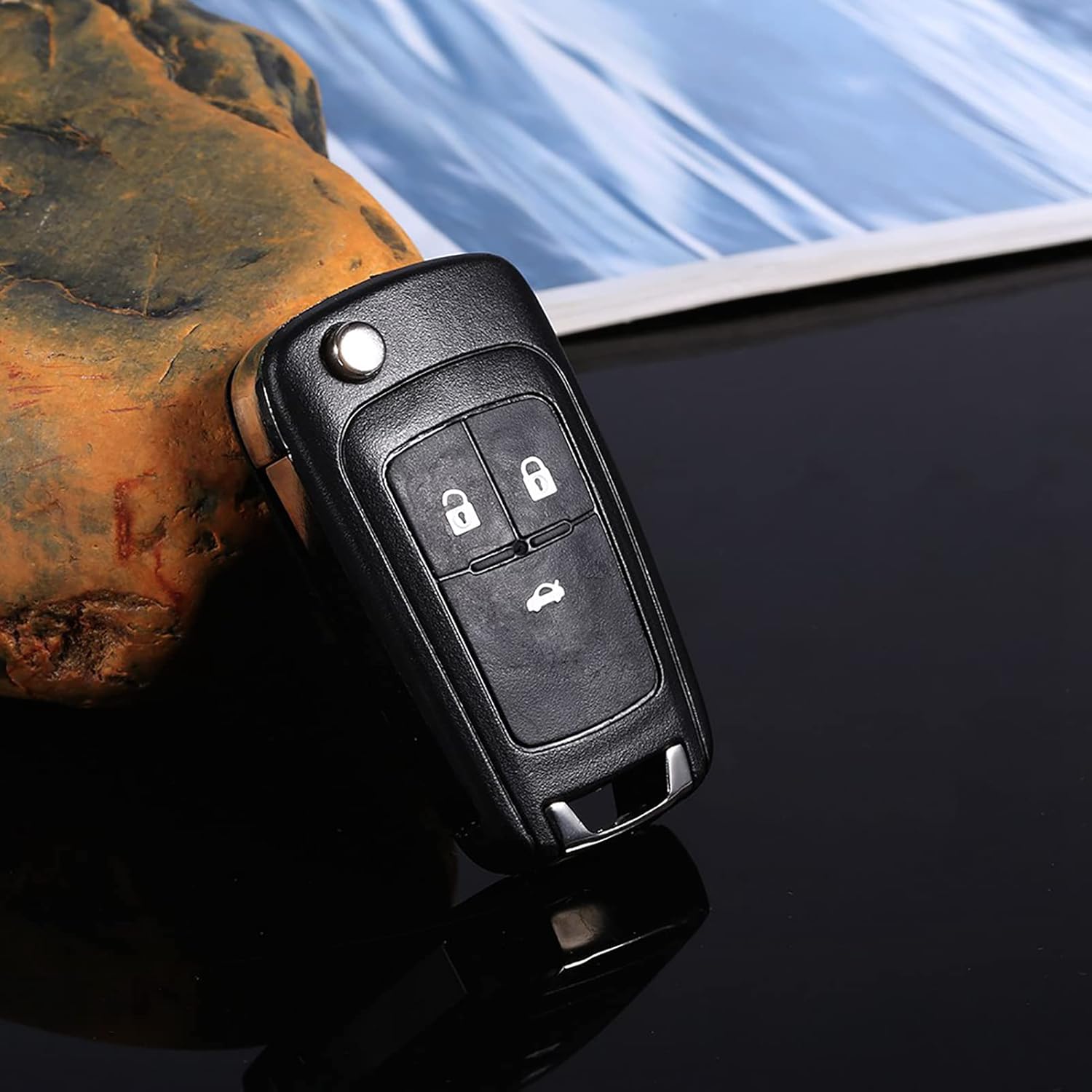 Llave, control remoto de entrada sin llave, caja de carcasa de 3 botones para llave de coche Vauxhall Opel Zafira Astra Insignia Holden